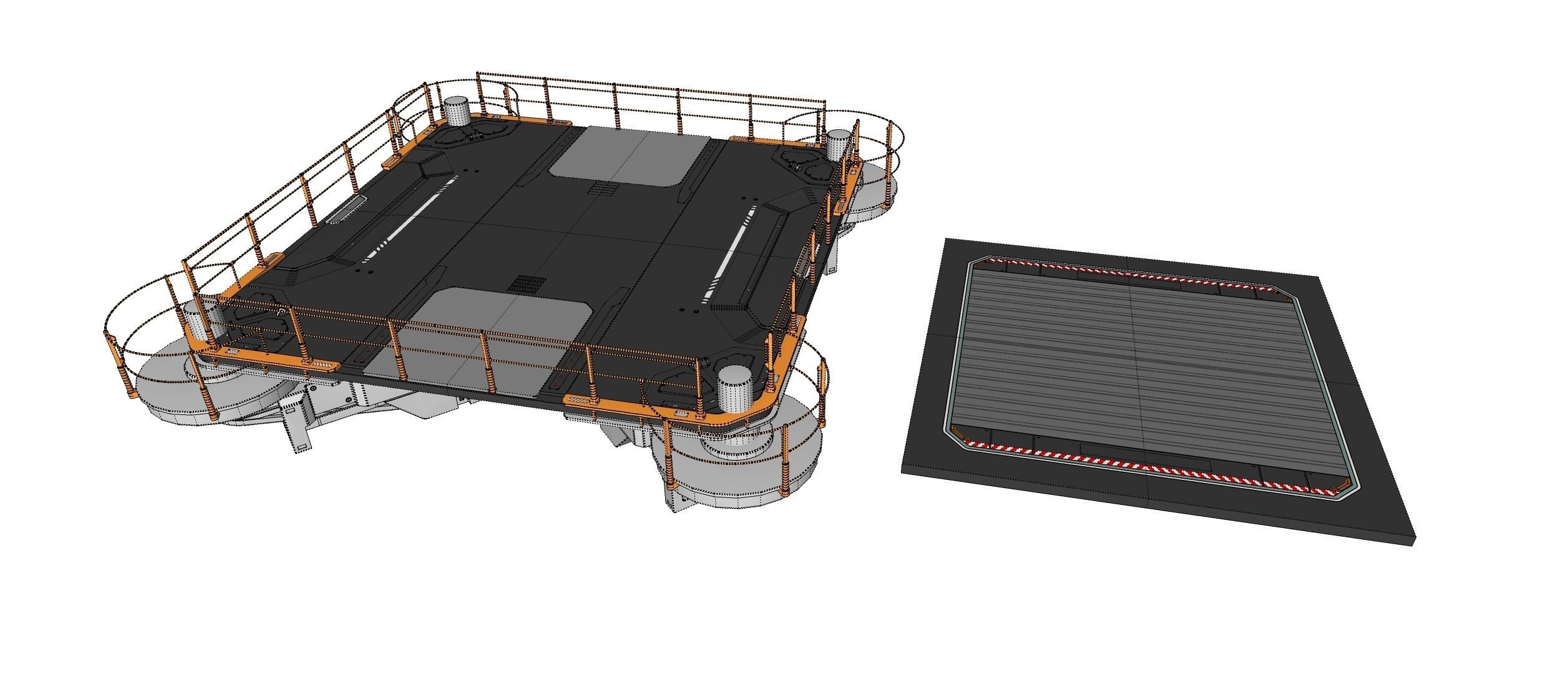 sci-fi Architecture kitbash 41 3D model_33