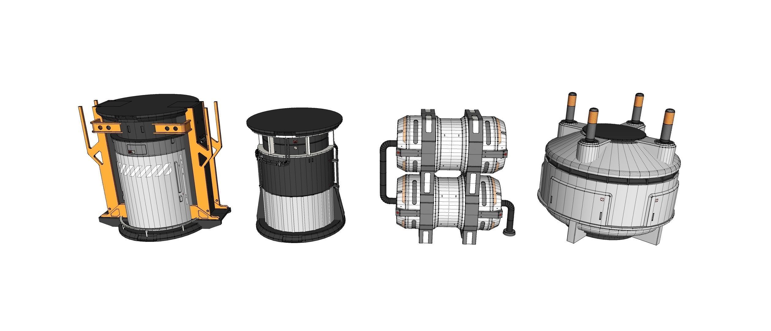 sci-fi Architecture kitbash 41 3D model_31