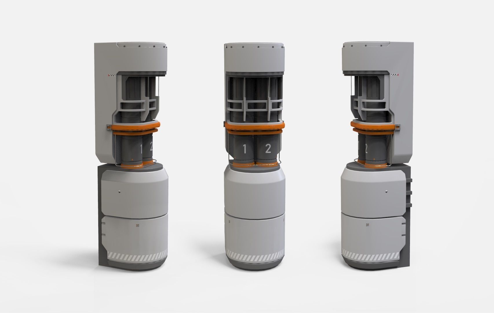 sci-fi Architecture kitbash 41 3D model_13