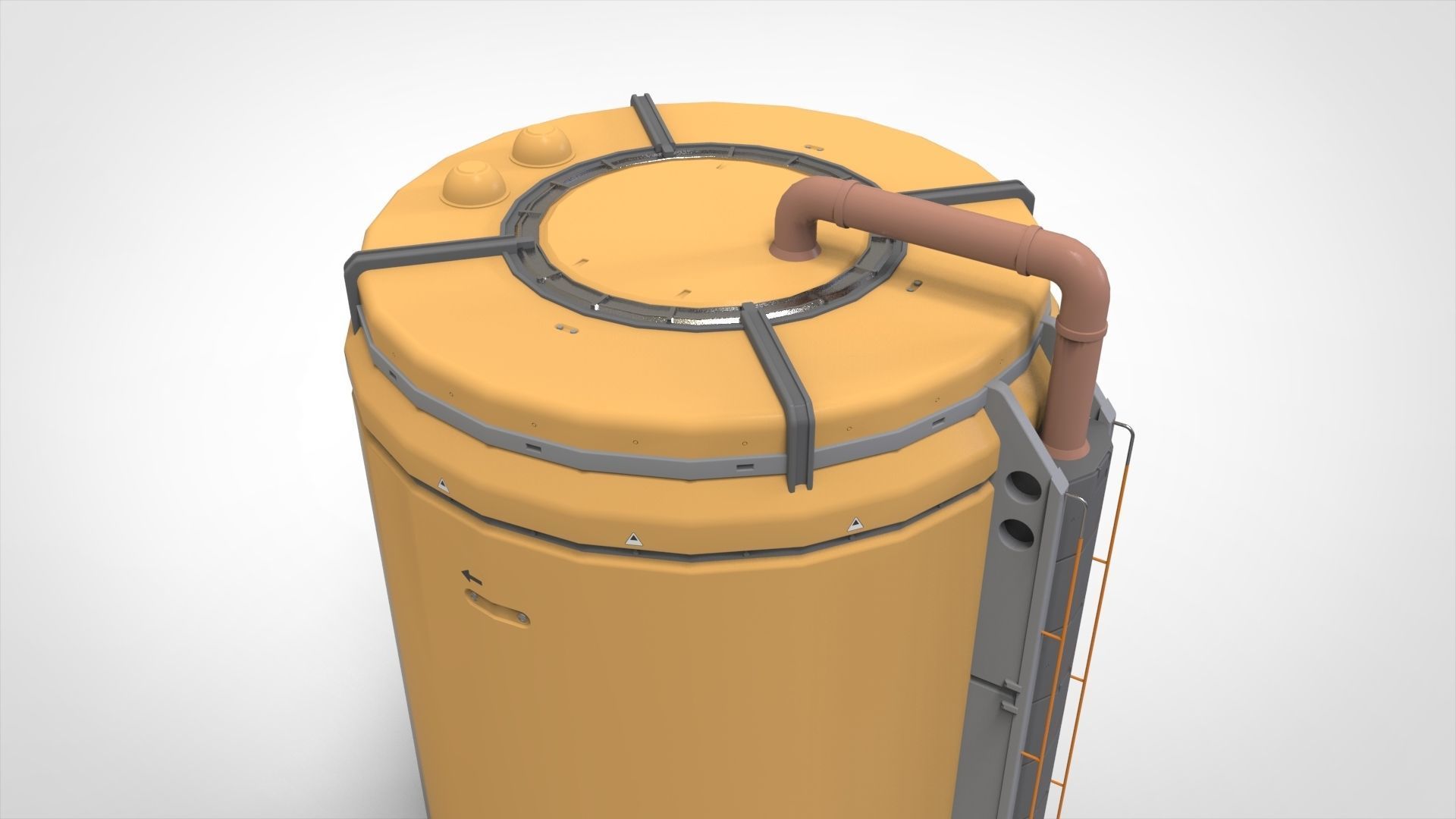 sci-fi Architecture kitbash 41 3D model_12