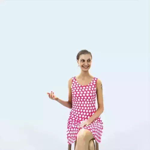 Aspiration 0811 Explaining  Spring Sitting Casual Woman