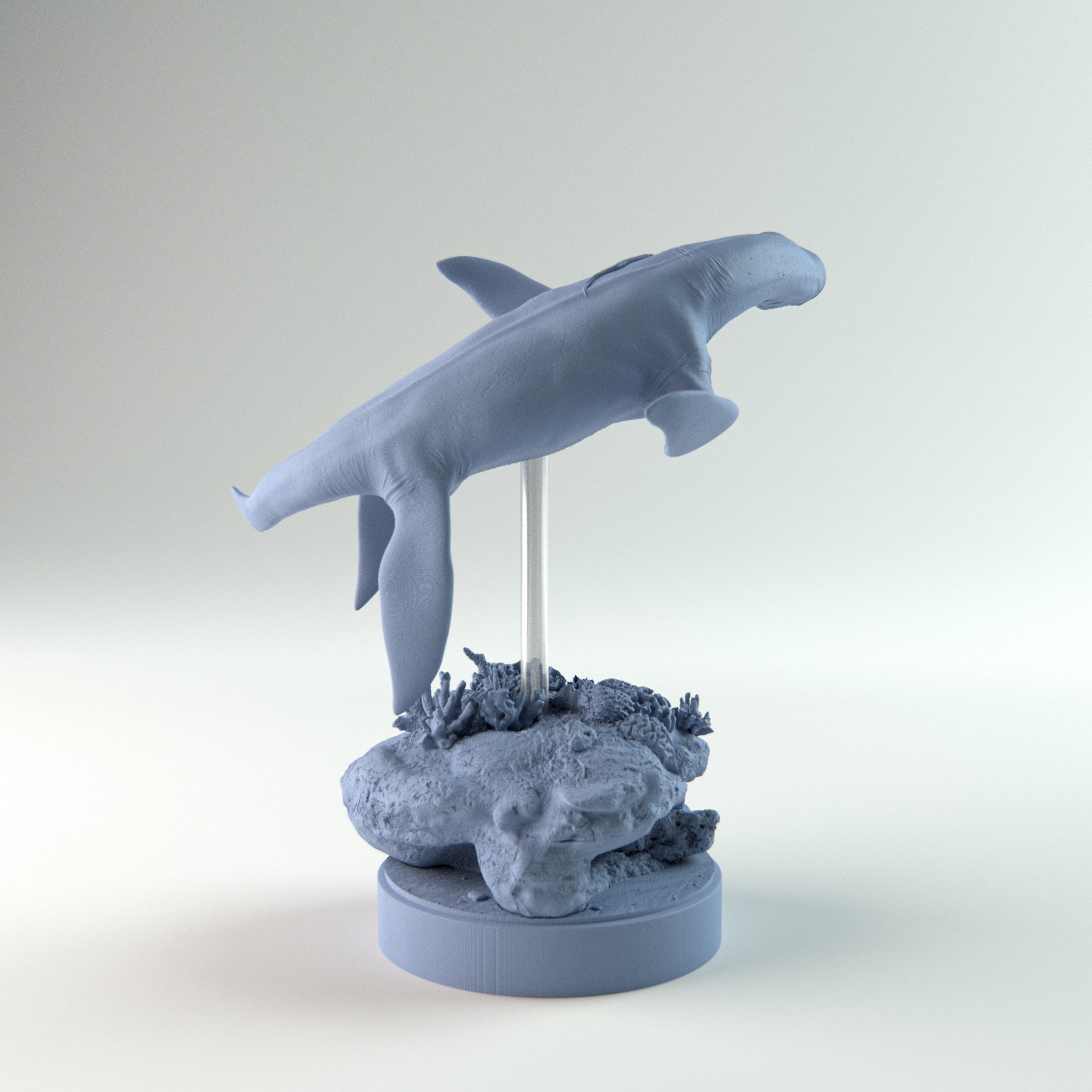 Rhomaleosaurus turning 1-35 scale pre-supported 3D print model_9