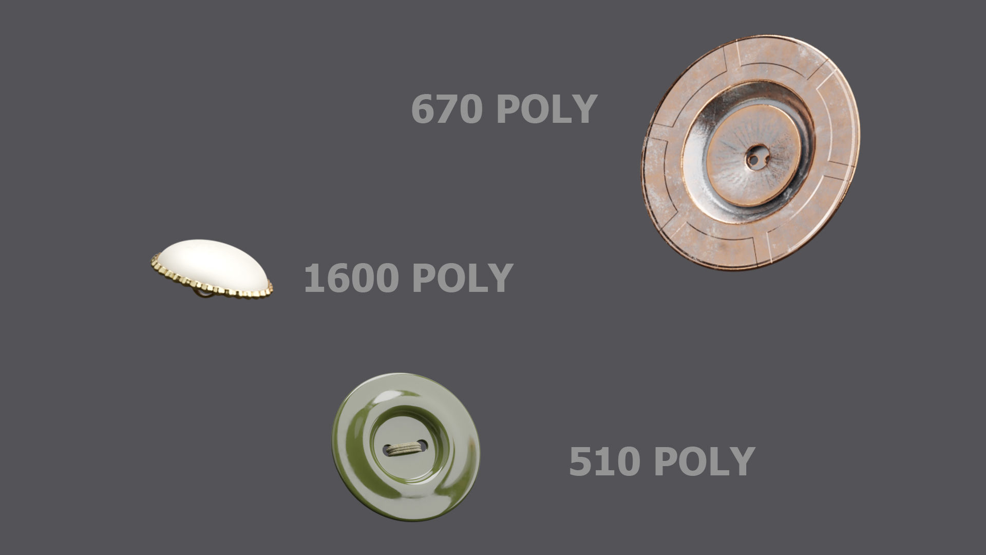 47 BUTTONS-UV Low-poly 3D model_6