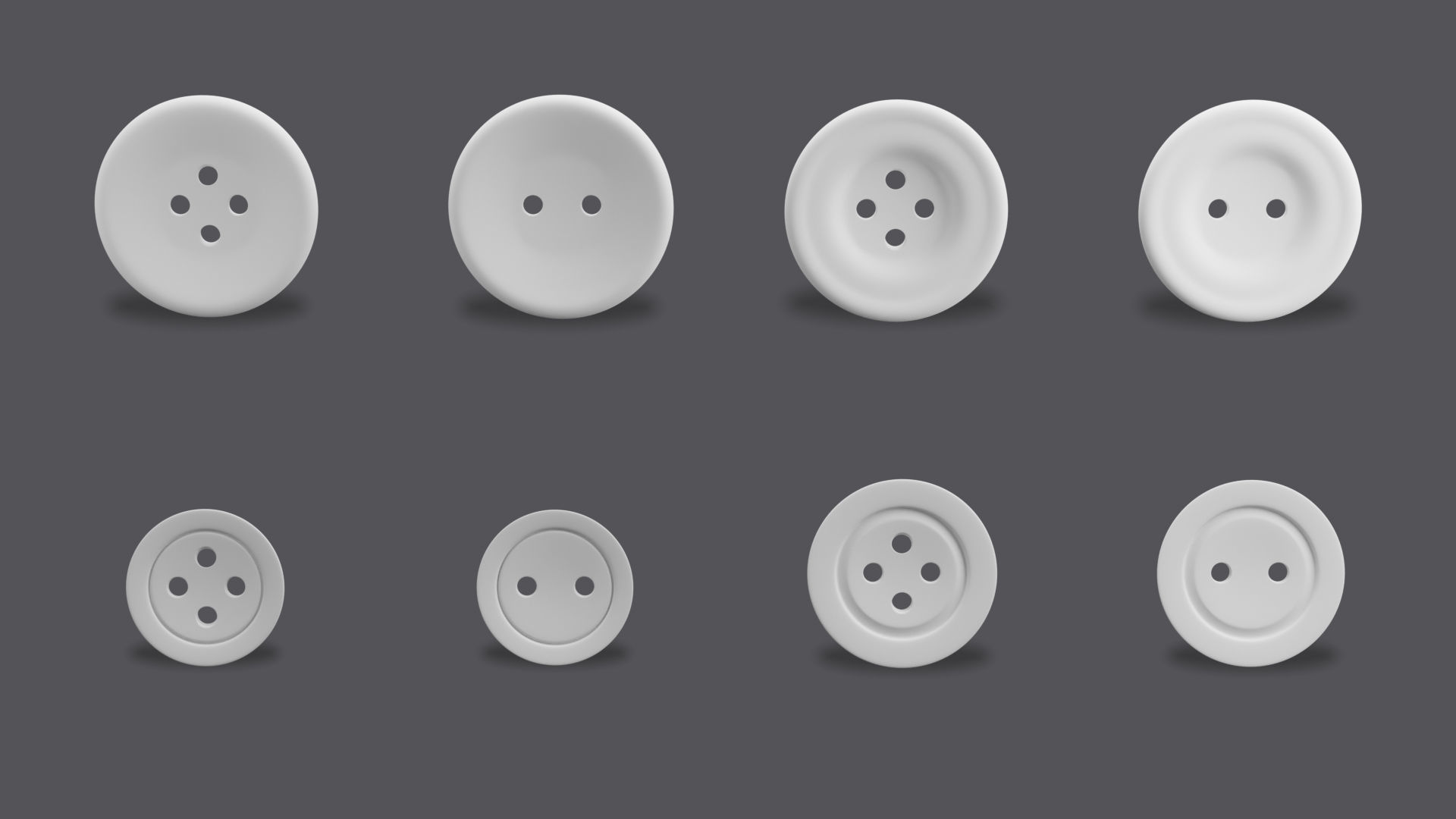 47 BUTTONS-UV Low-poly 3D model_2