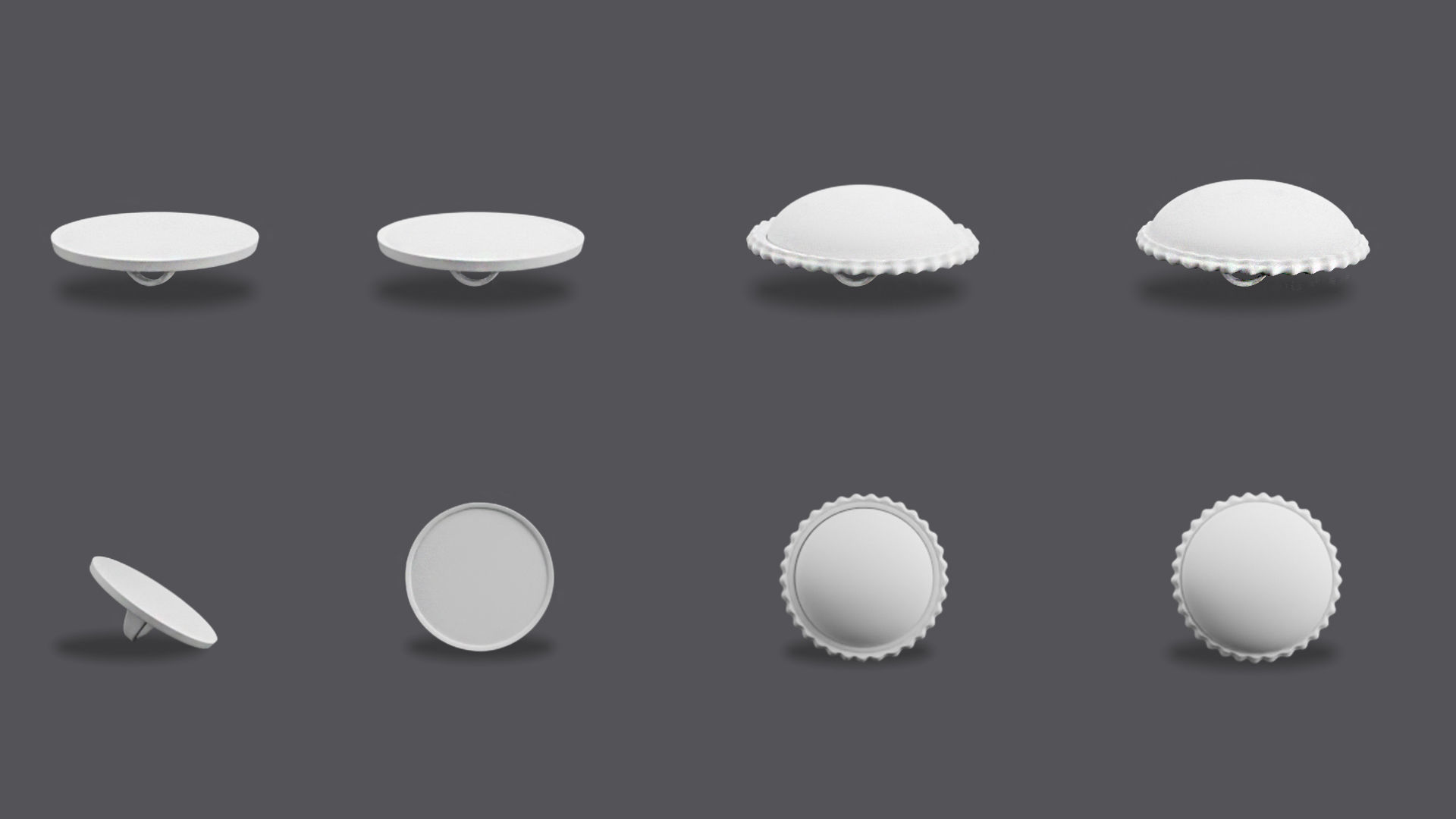 47 BUTTONS-UV Low-poly 3D model_1
