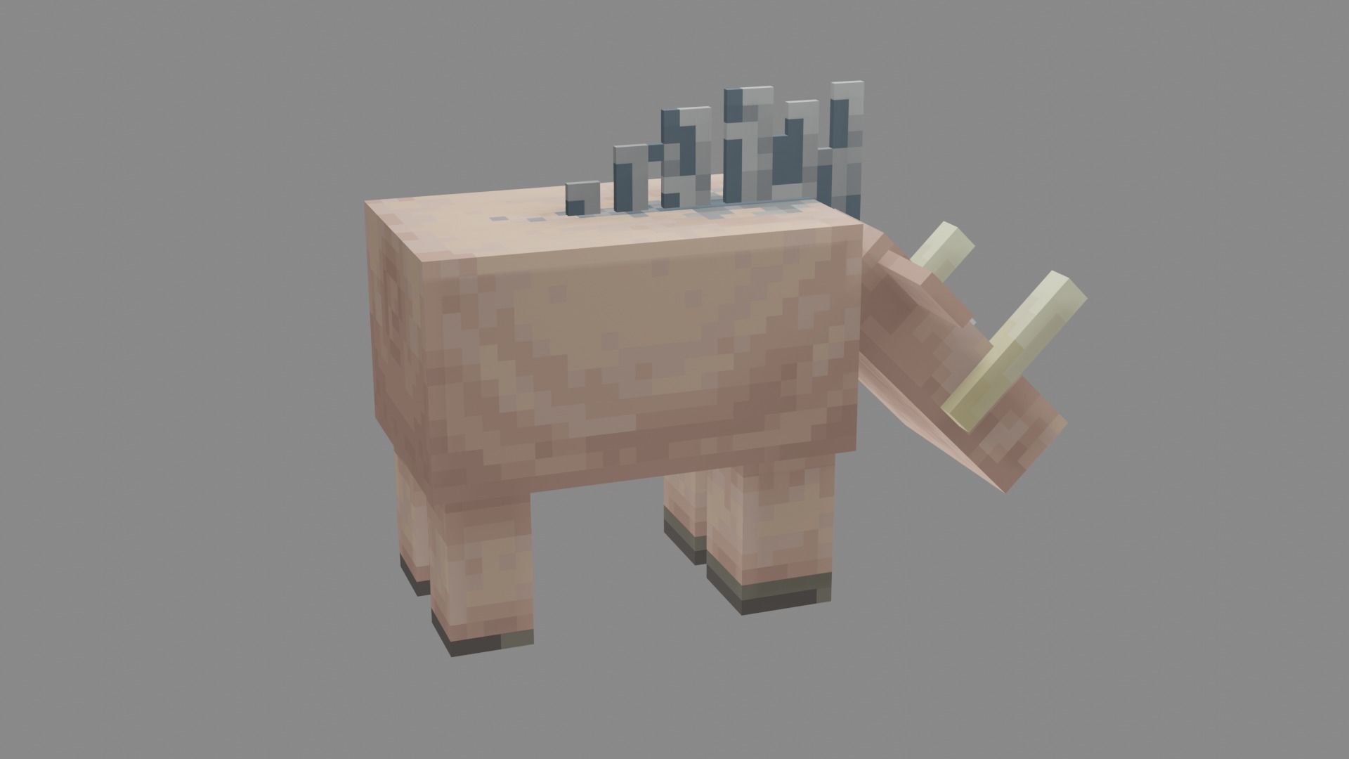 Minecraft Hoglin Low-poly 3D model_15