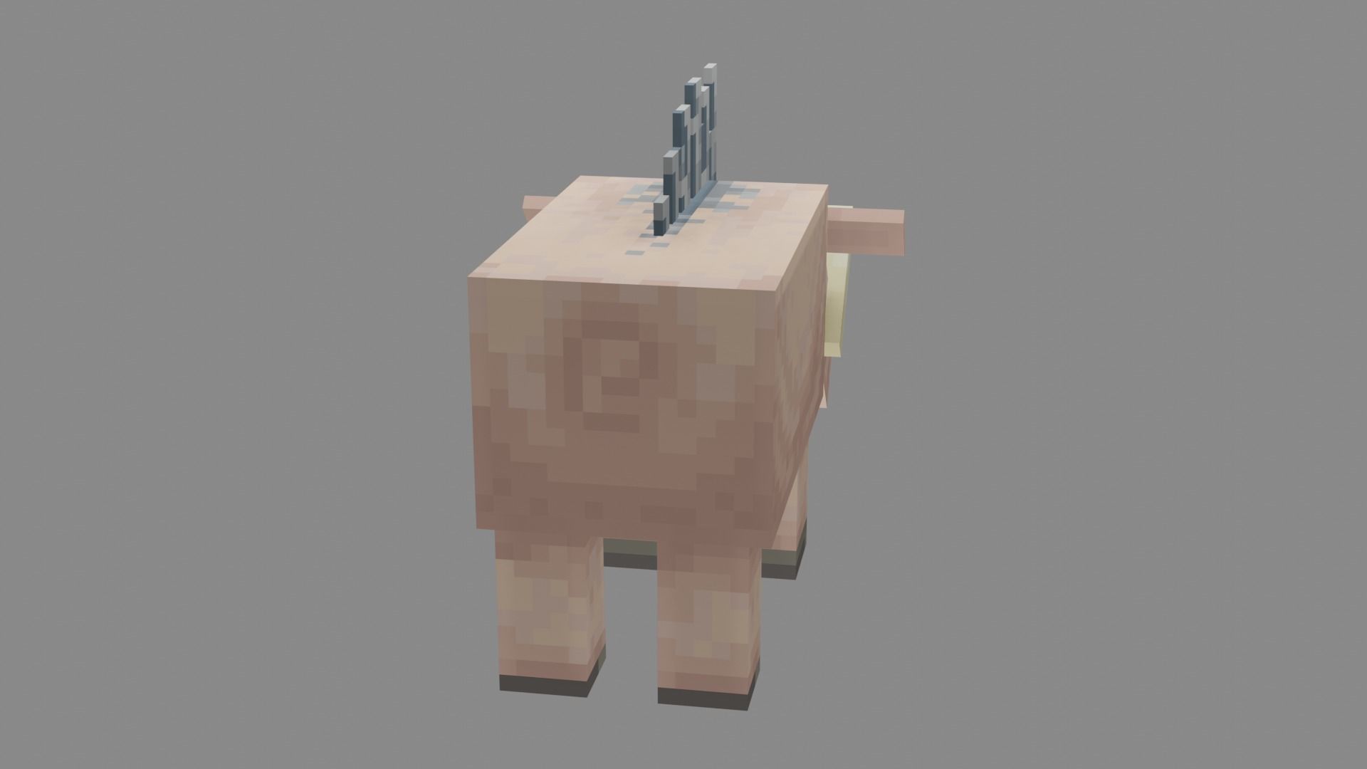 Minecraft Hoglin Low-poly 3D model_13