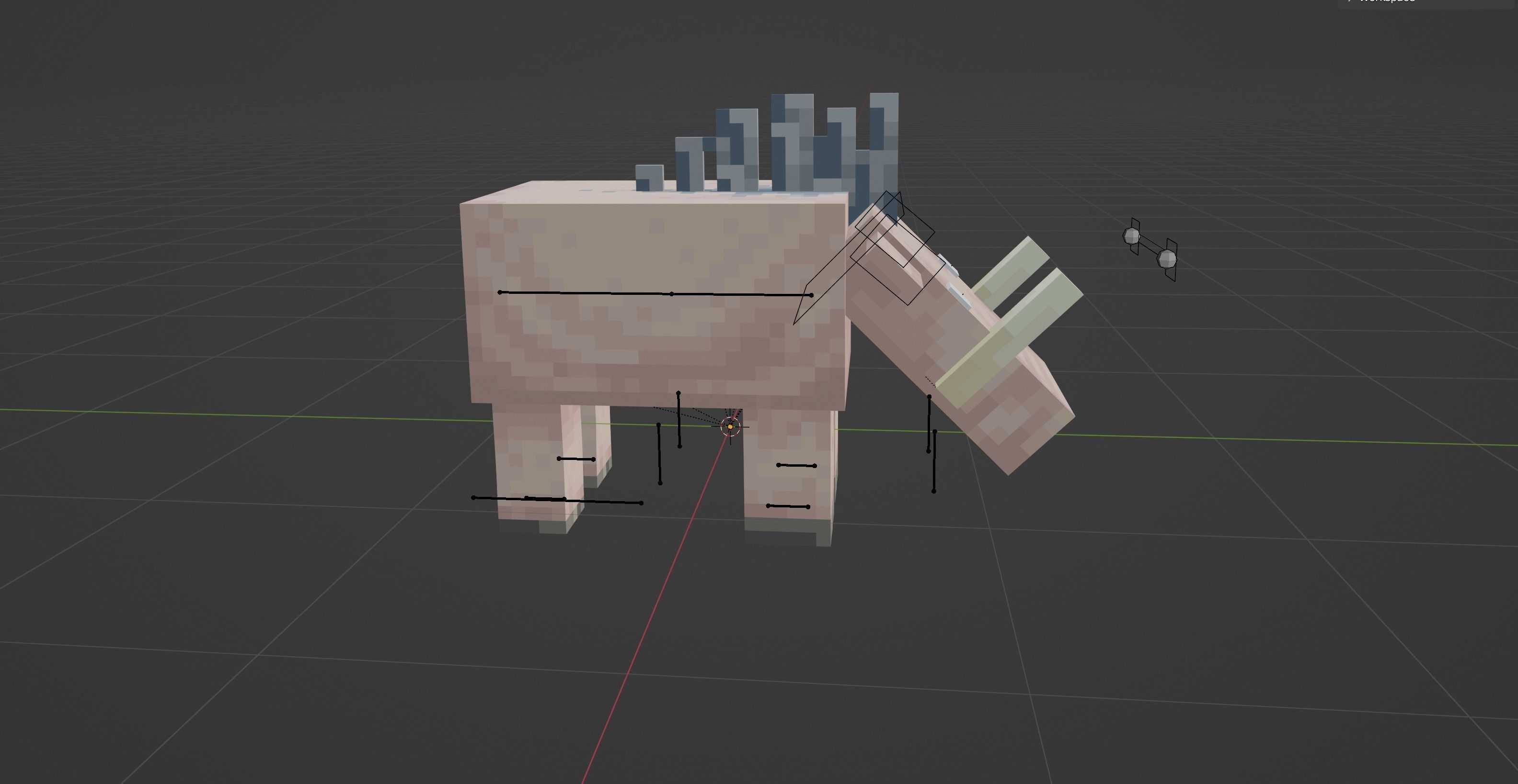 Minecraft Hoglin Low-poly 3D model_42