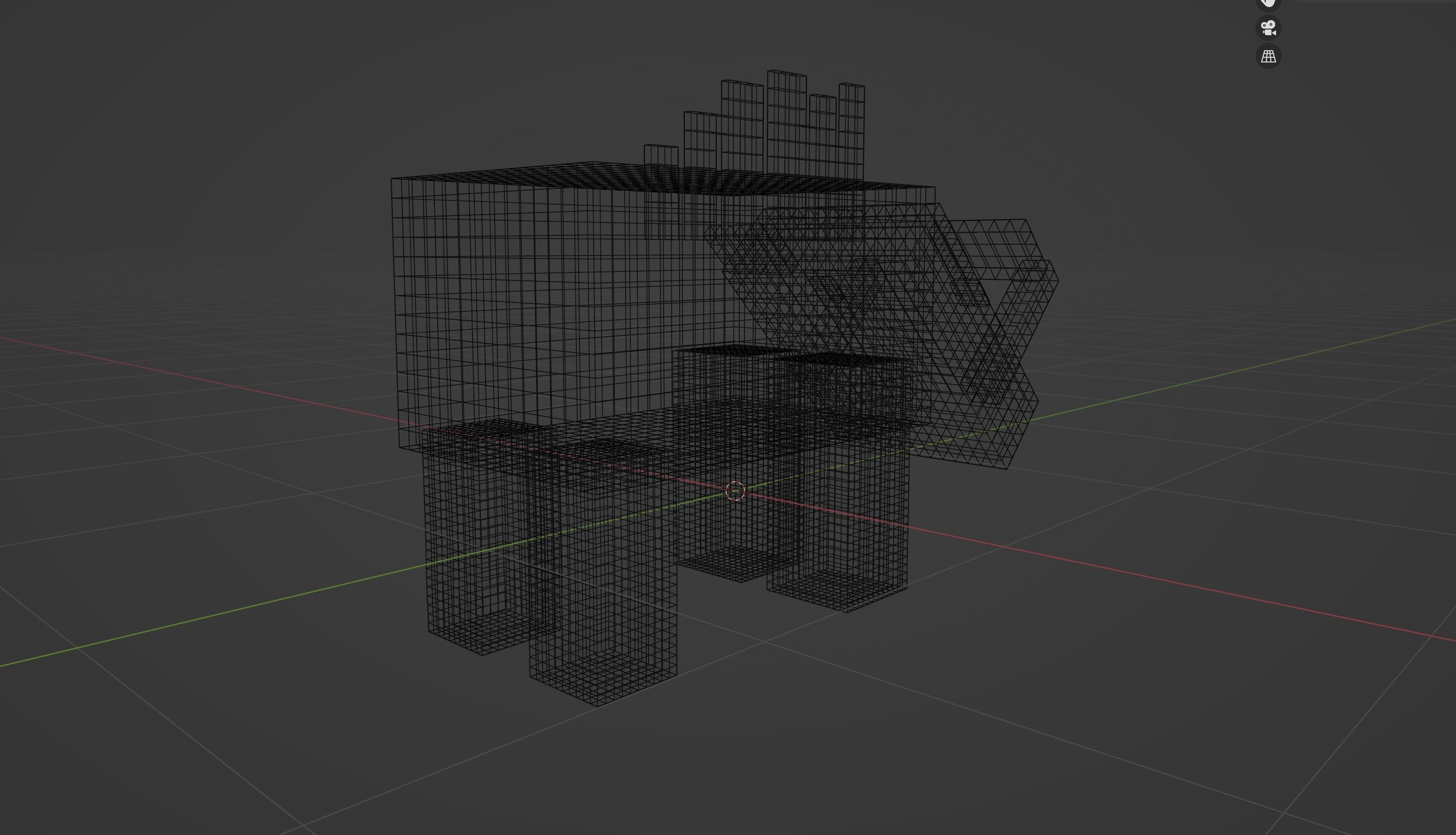 Minecraft Hoglin Low-poly 3D model_7