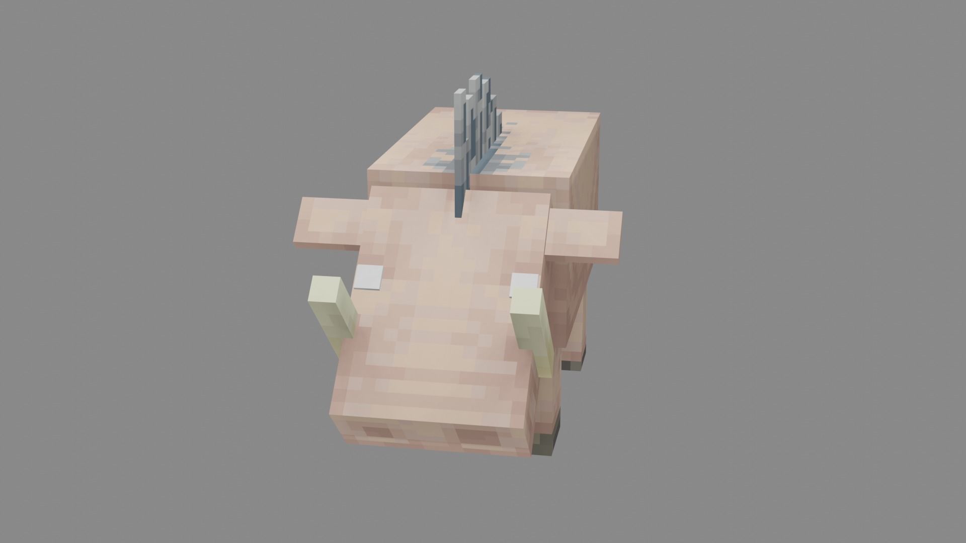 Minecraft Hoglin Low-poly 3D model_5