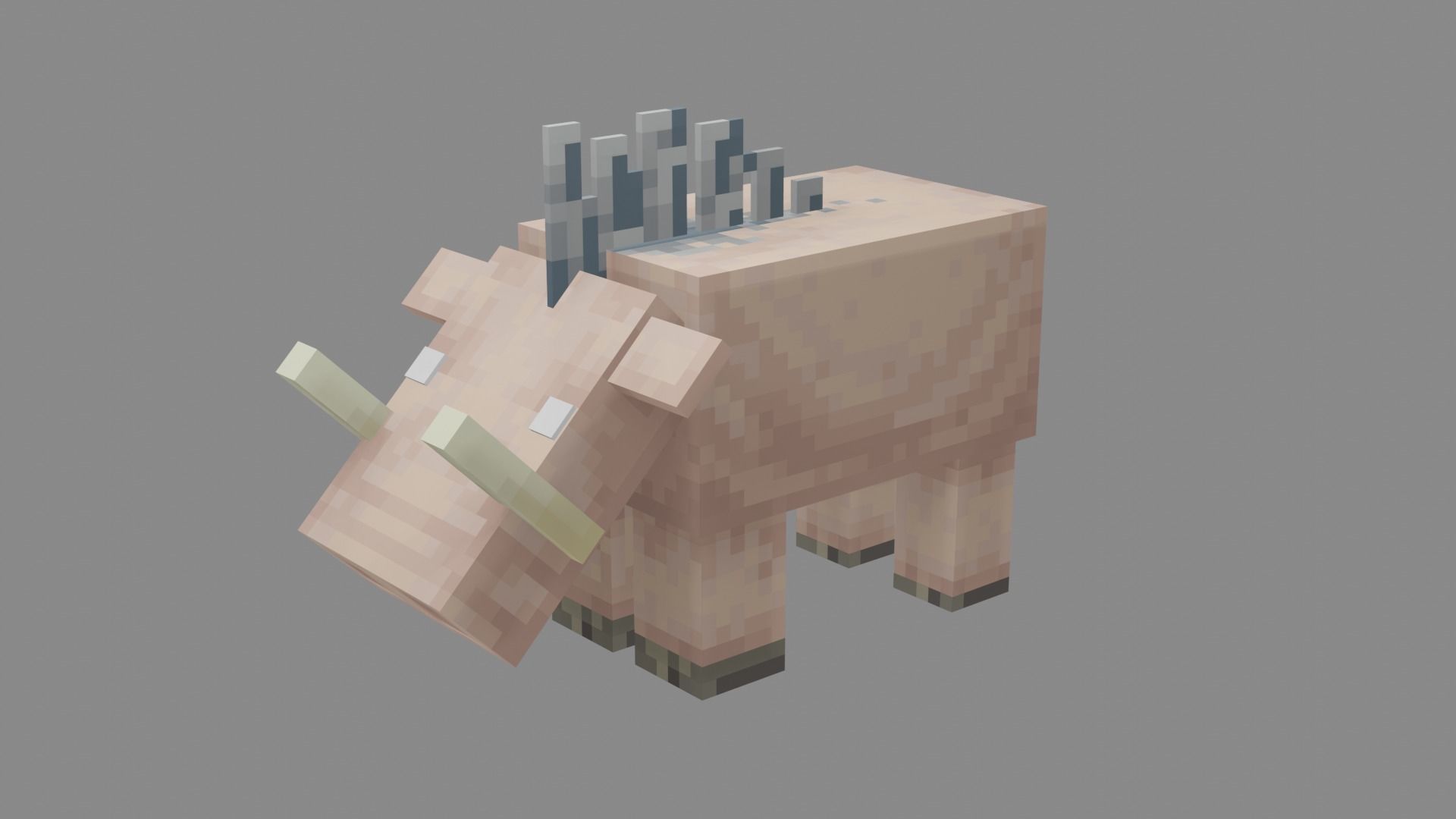 Minecraft Hoglin Low-poly 3D model_26