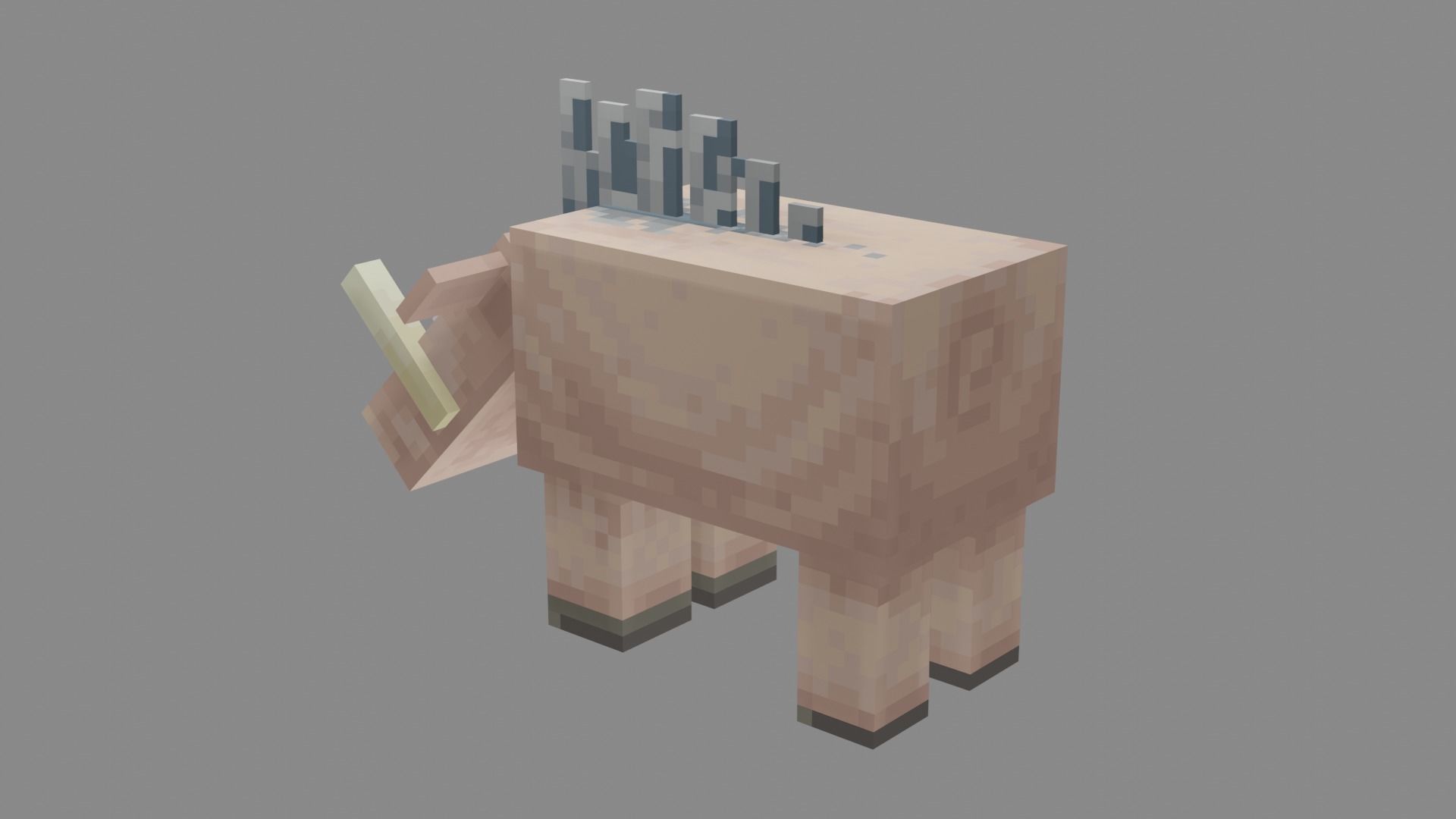 Minecraft Hoglin Low-poly 3D model_37