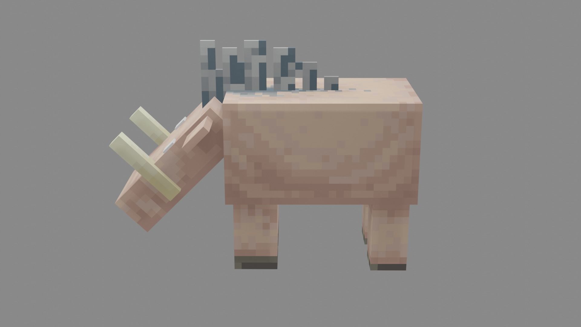 Minecraft Hoglin Low-poly 3D model_31
