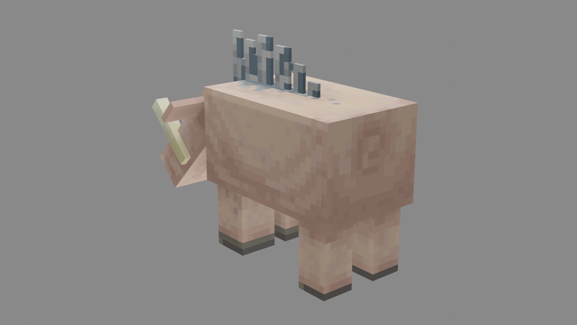 Minecraft Hoglin Low-poly 3D model_35