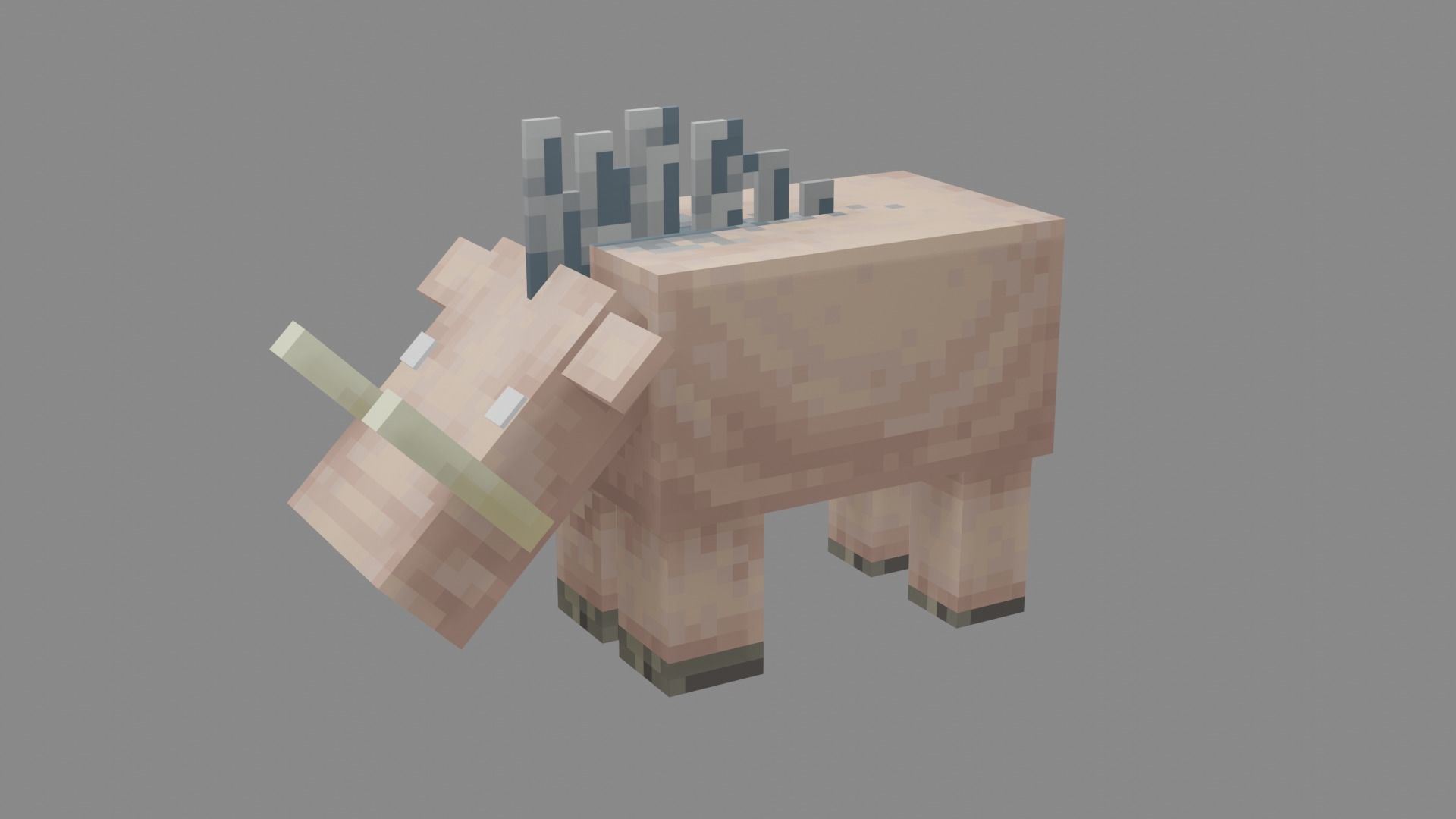 Minecraft Hoglin Low-poly 3D model_28
