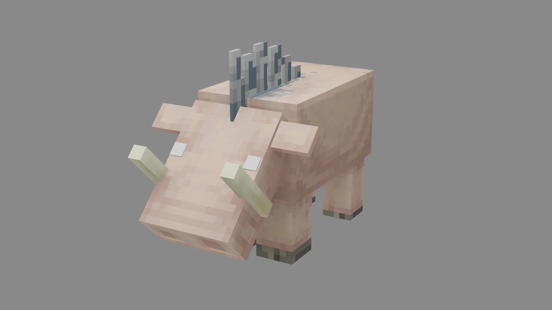 Minecraft Hoglin Low-poly 3D model_25