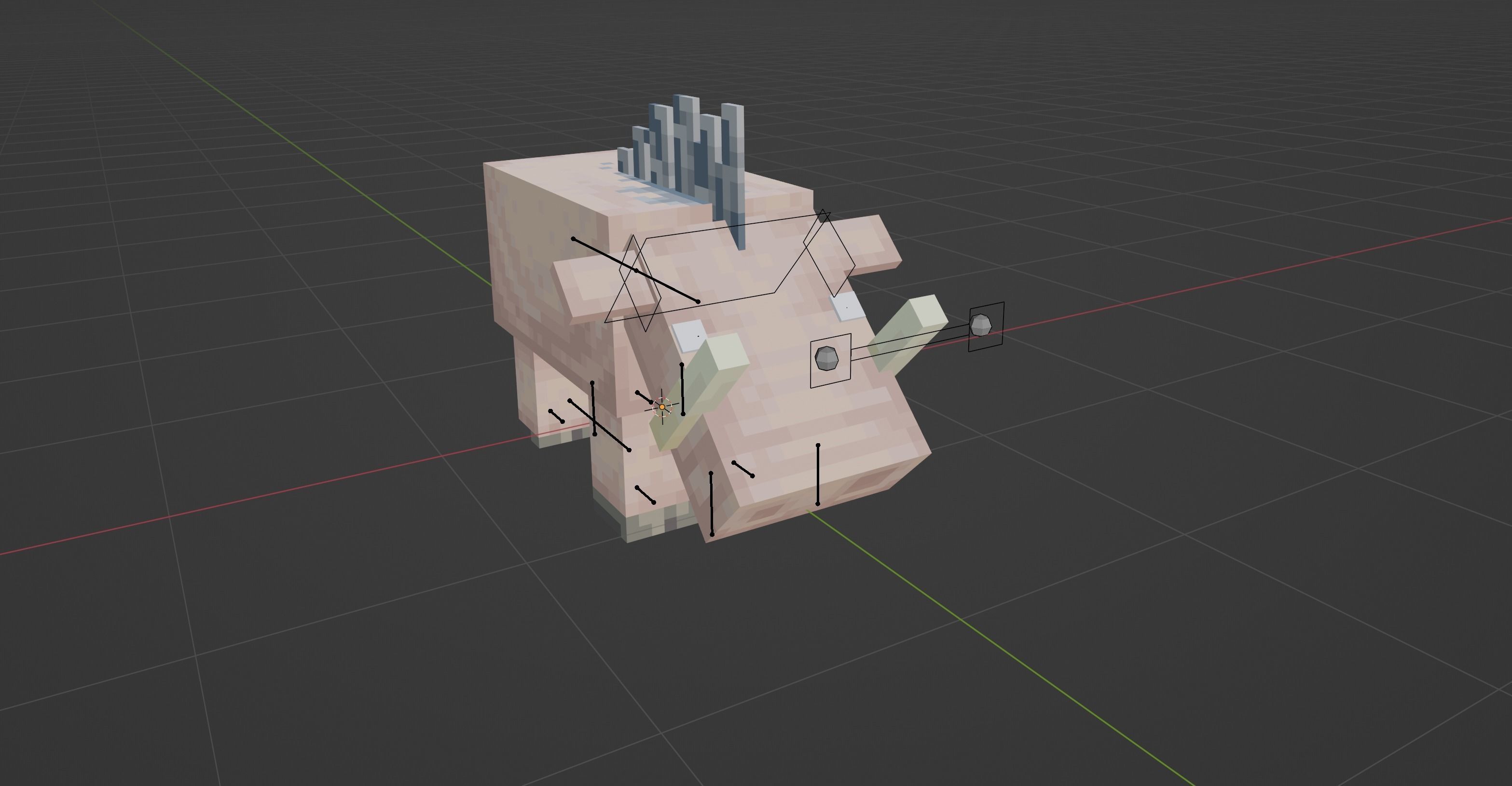 Minecraft Hoglin Low-poly 3D model_10