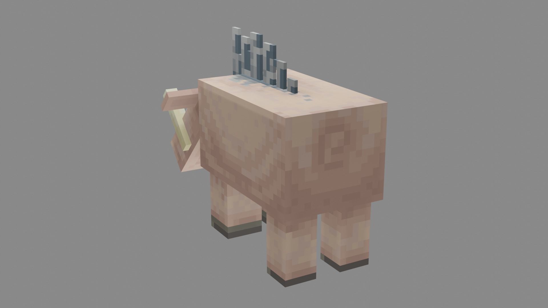 Minecraft Hoglin Low-poly 3D model_41