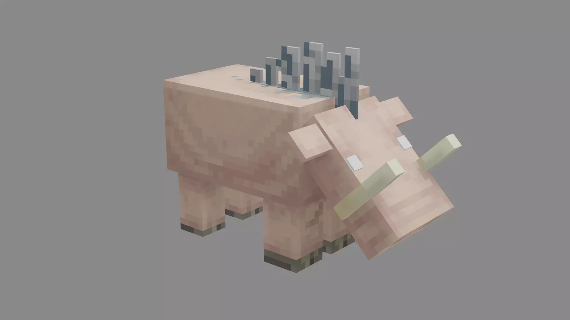 Minecraft Hoglin Low-poly 3D model_0