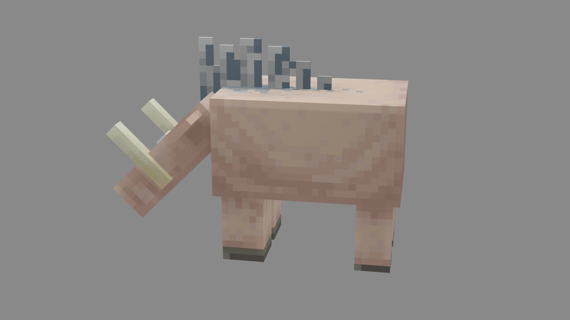 Minecraft Hoglin Low-poly 3D model_34