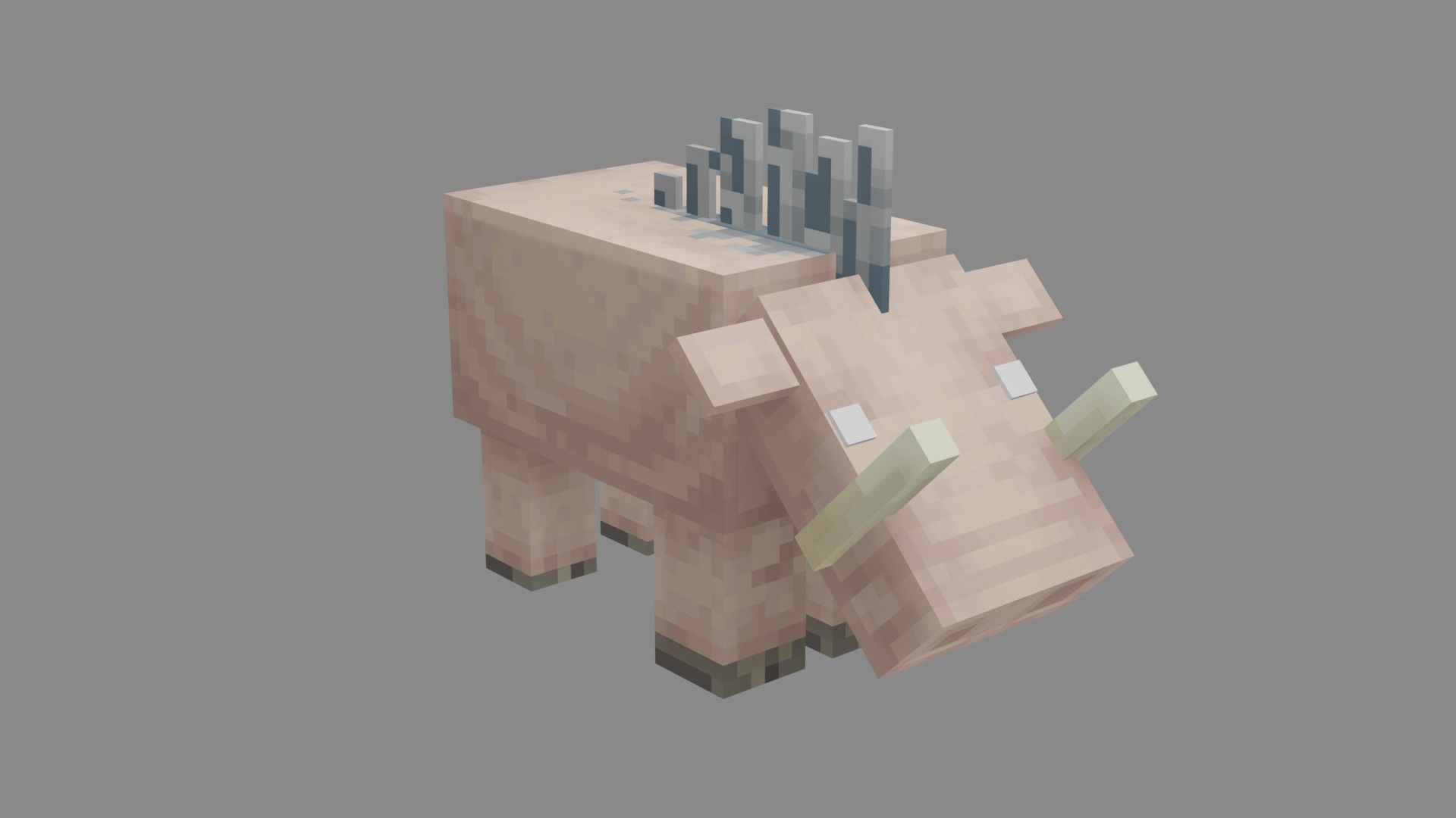 Minecraft Hoglin Low-poly 3D model_20