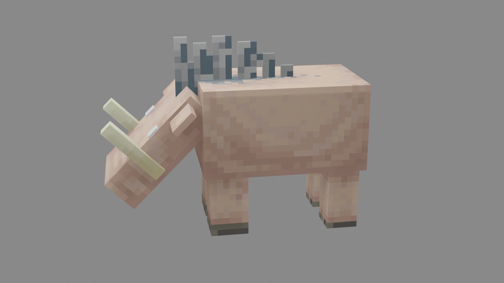 Minecraft Hoglin Low-poly 3D model_33