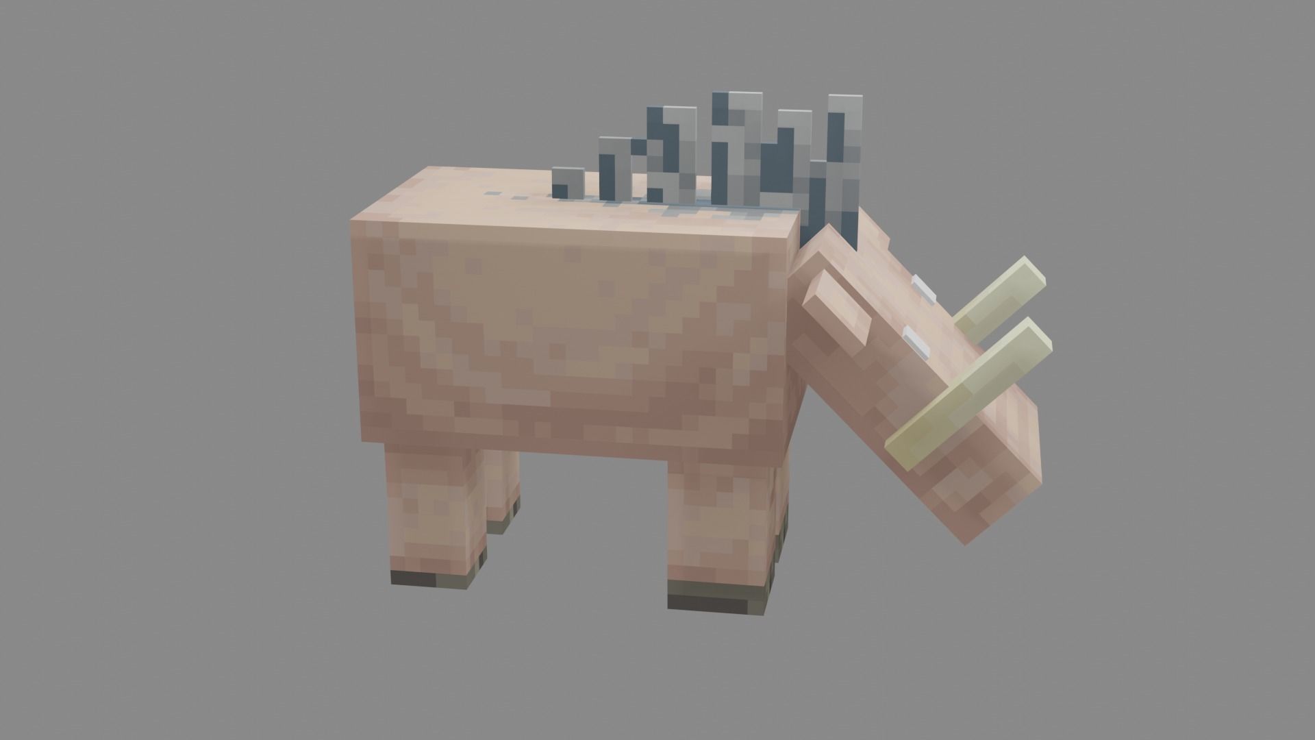 Minecraft Hoglin Low-poly 3D model_18