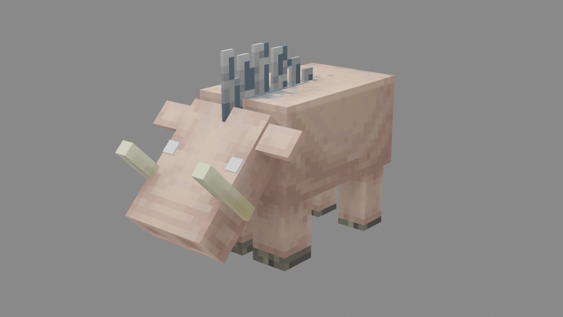 Minecraft Hoglin Low-poly 3D model_30