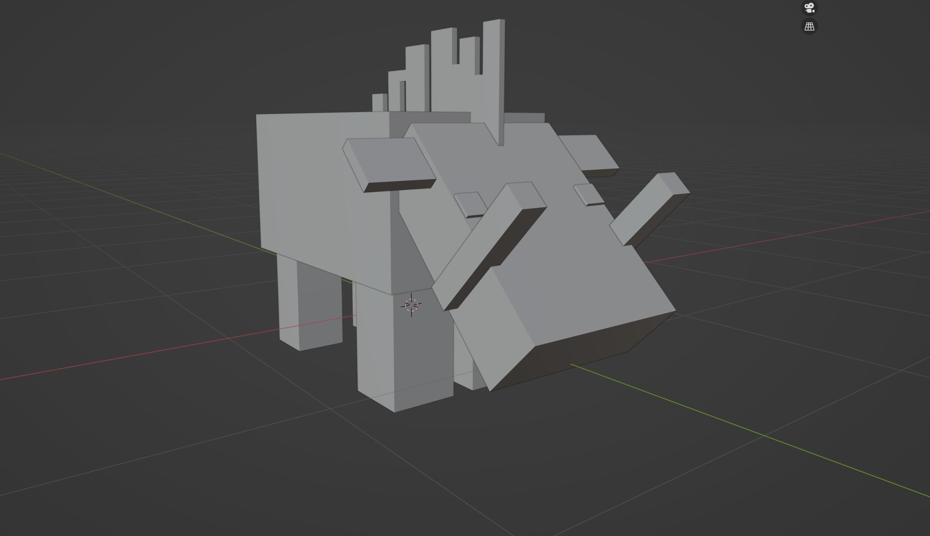 Minecraft Hoglin Low-poly 3D model_6