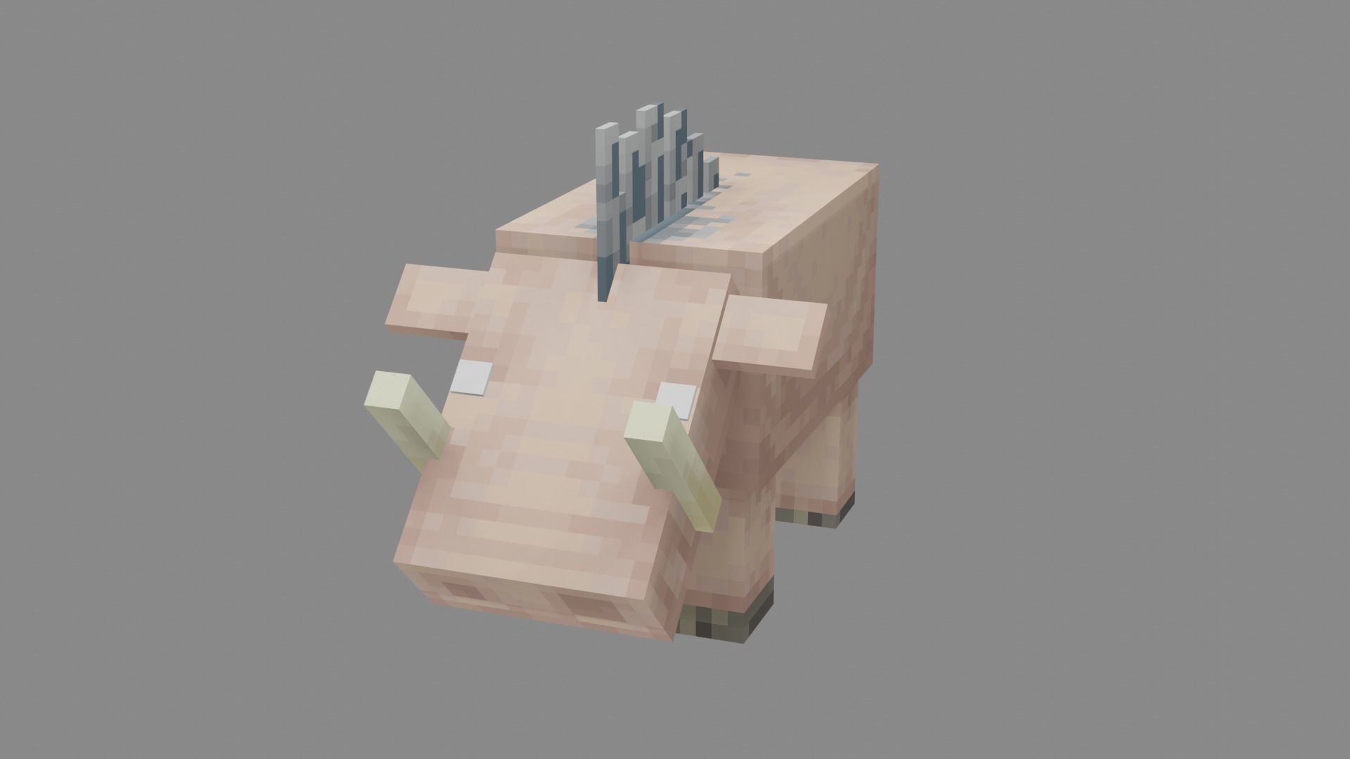 Minecraft Hoglin Low-poly 3D model_27