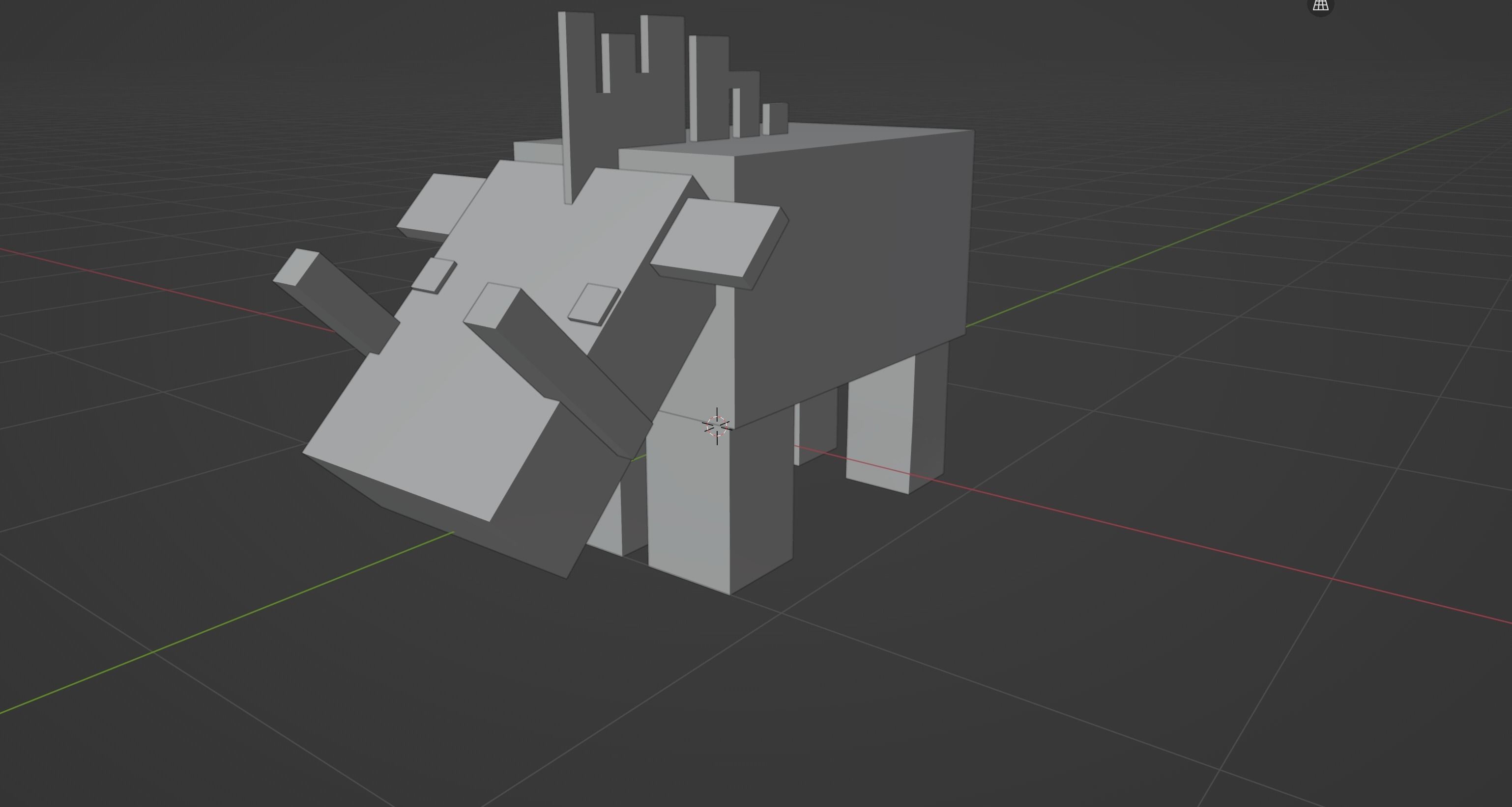Minecraft Hoglin Low-poly 3D model_8