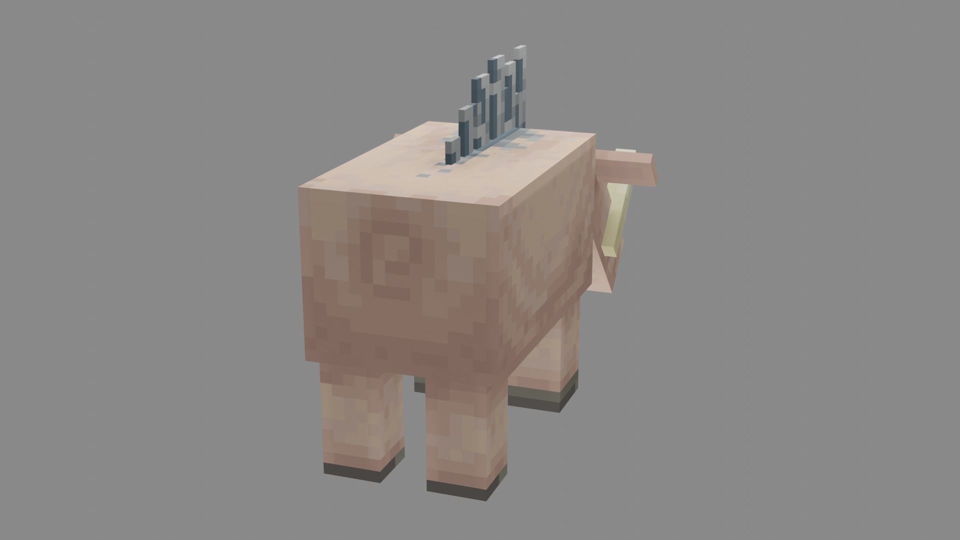 Minecraft Hoglin Low-poly 3D model_12