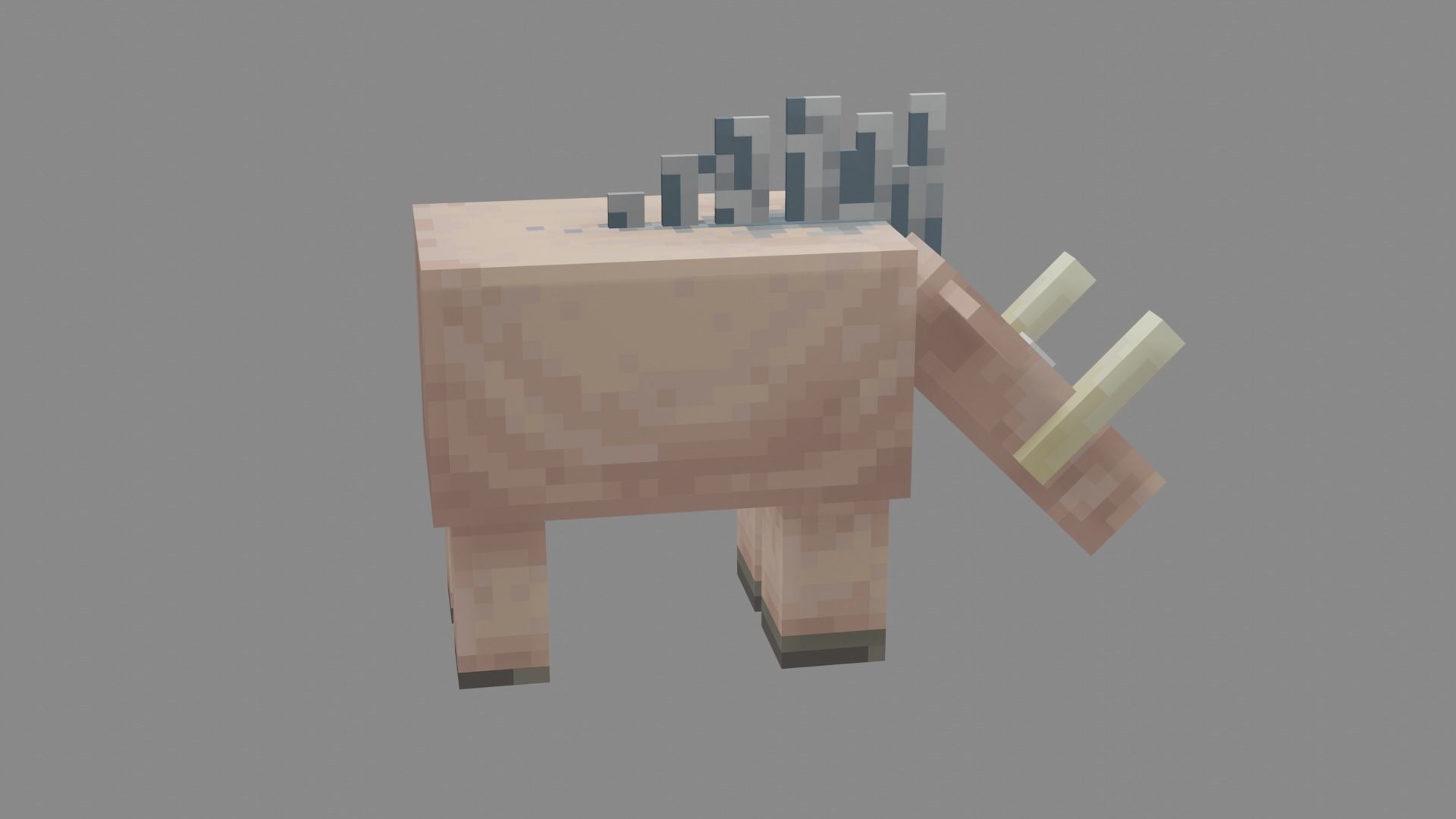 Minecraft Hoglin Low-poly 3D model_19