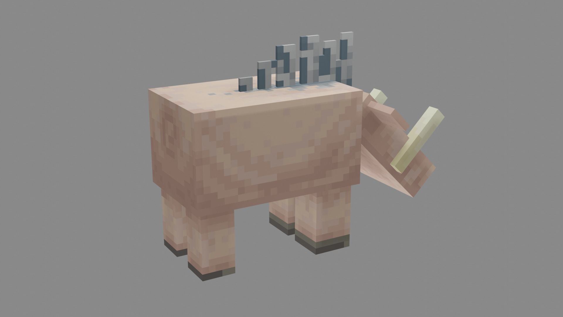 Minecraft Hoglin Low-poly 3D model_14