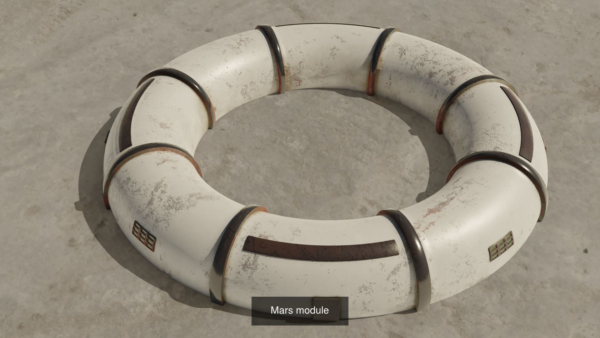 Four Martian bases 3D Model Collection_2