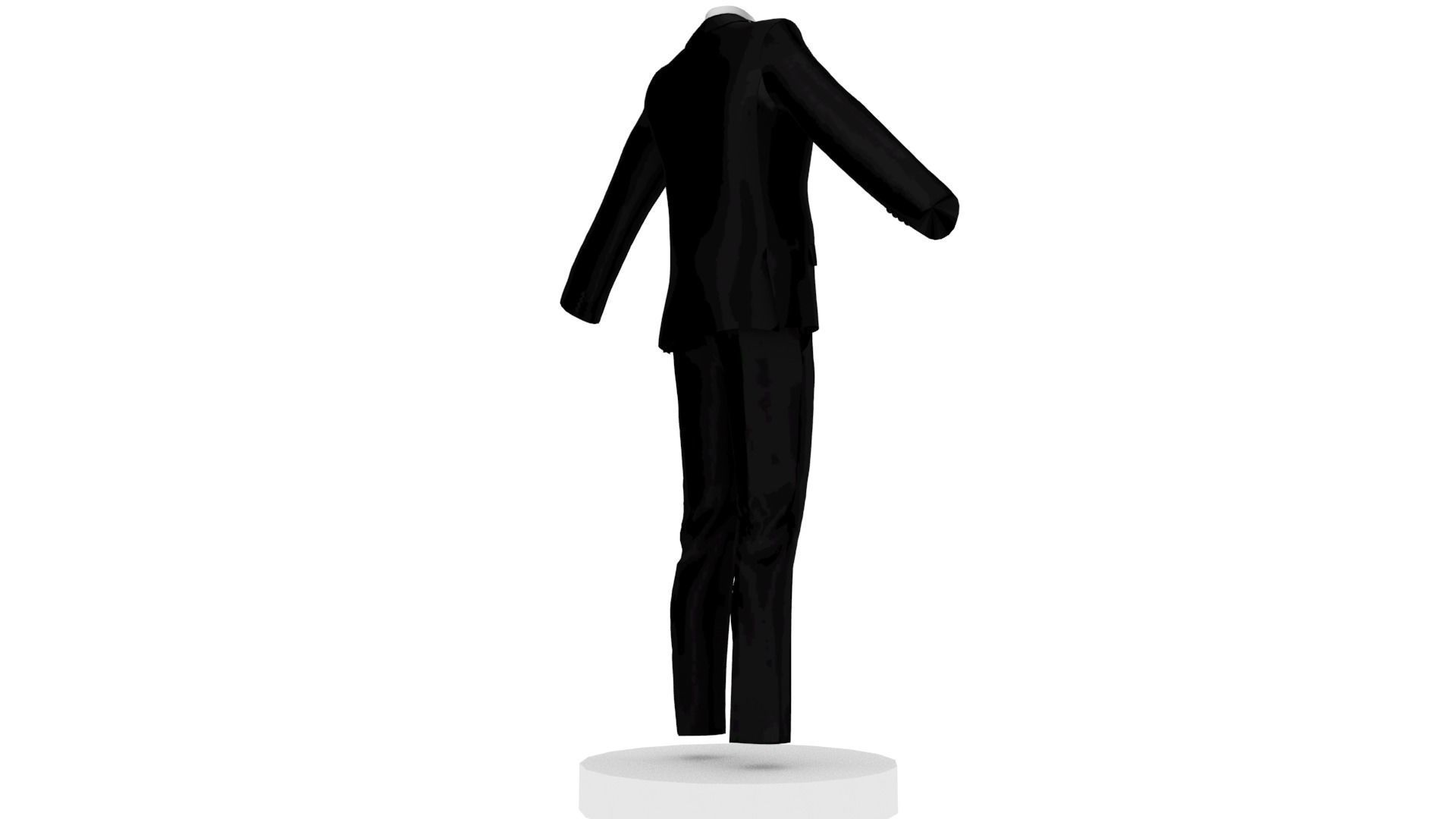 Tuxedo male Low-poly 3D model_2