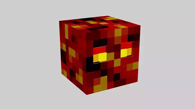 Minecraft Magma Cube Low-poly 3D model
