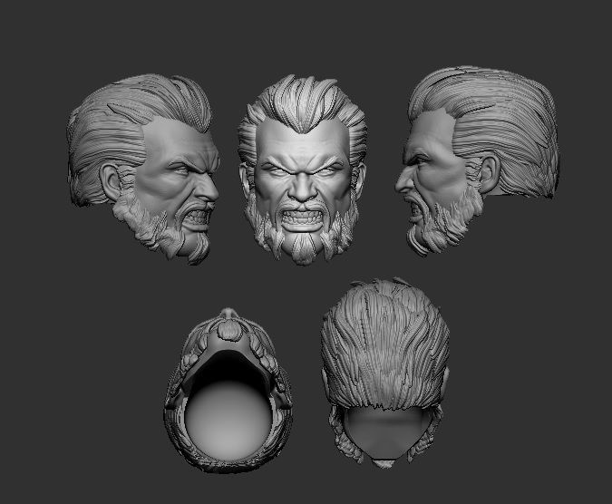 General Zod - Headsculpt for Action Figures 3D print model_2