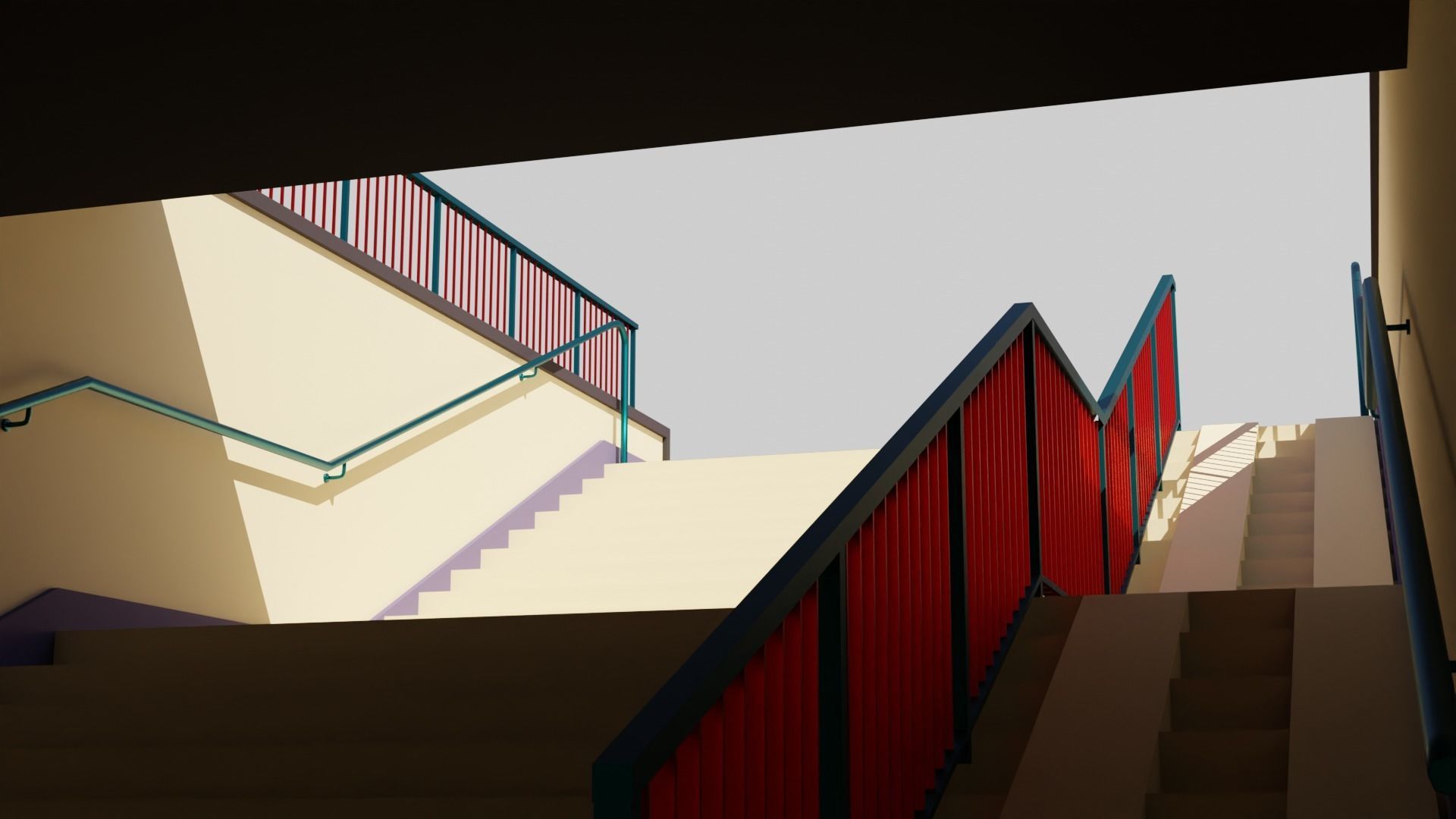 Street Underpass Low-poly 3D model_4