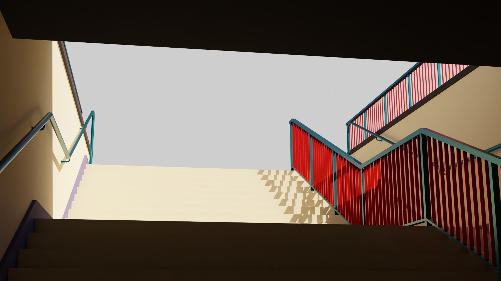 Street Underpass Low-poly 3D model_3