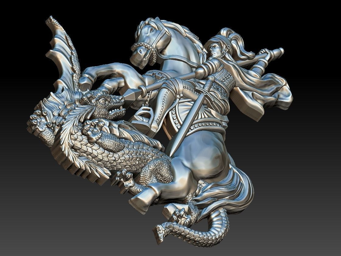 Saint George - Sao Jorge 3D print model_9