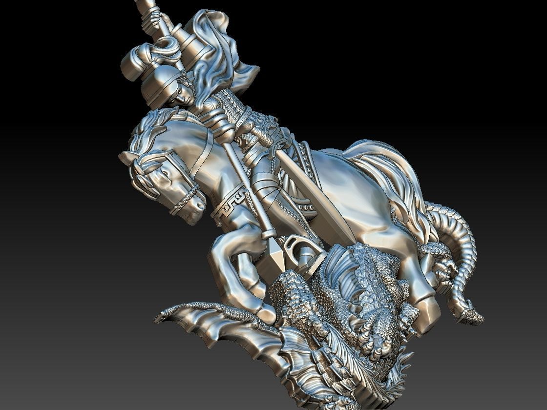 Saint George - Sao Jorge 3D print model_15