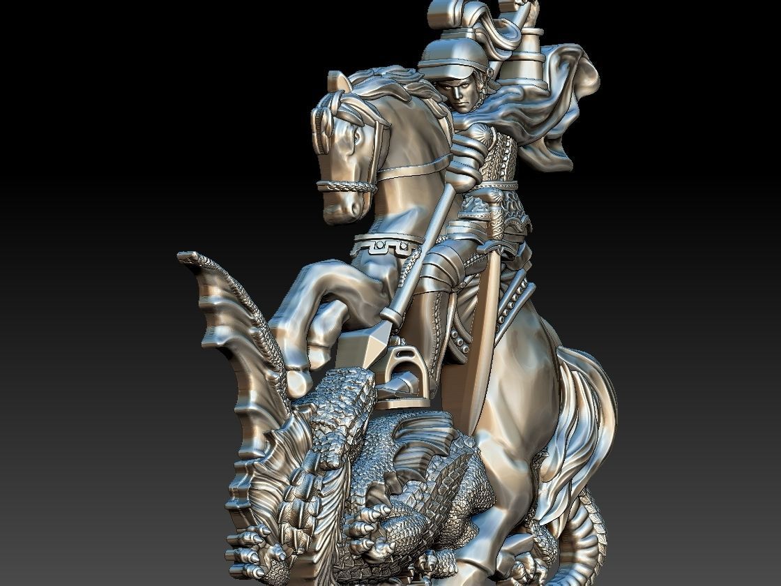 Saint George - Sao Jorge 3D print model_8