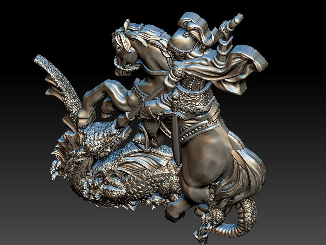 Saint George - Sao Jorge 3D print model_2