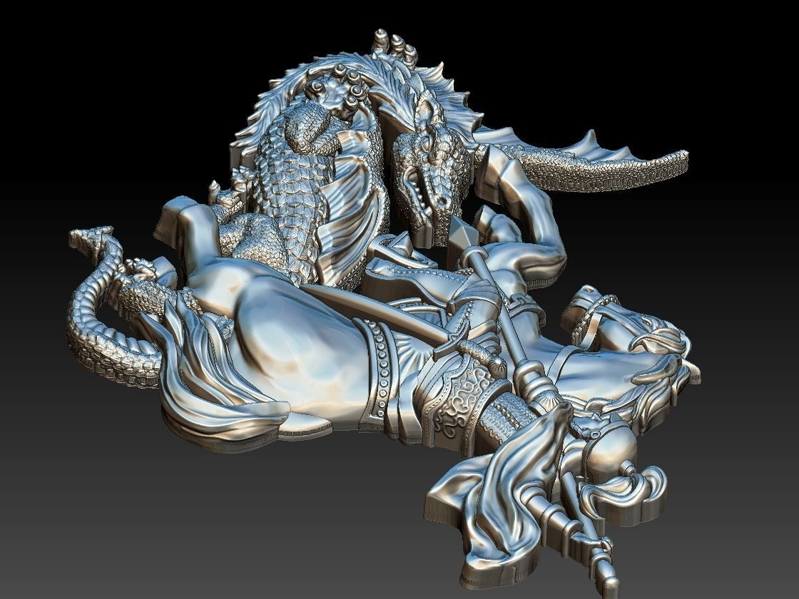 Saint George - Sao Jorge 3D print model_11