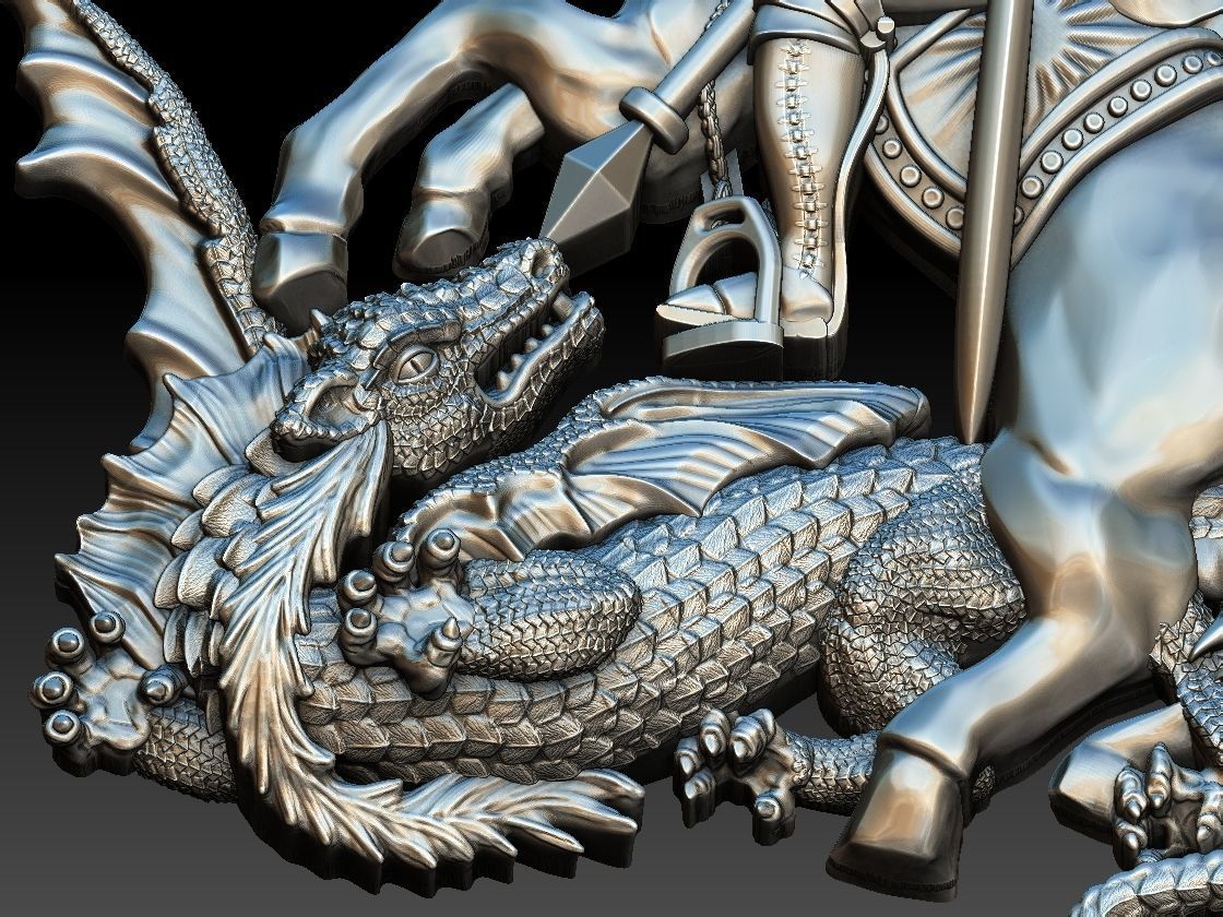 Saint George - Sao Jorge 3D print model_4