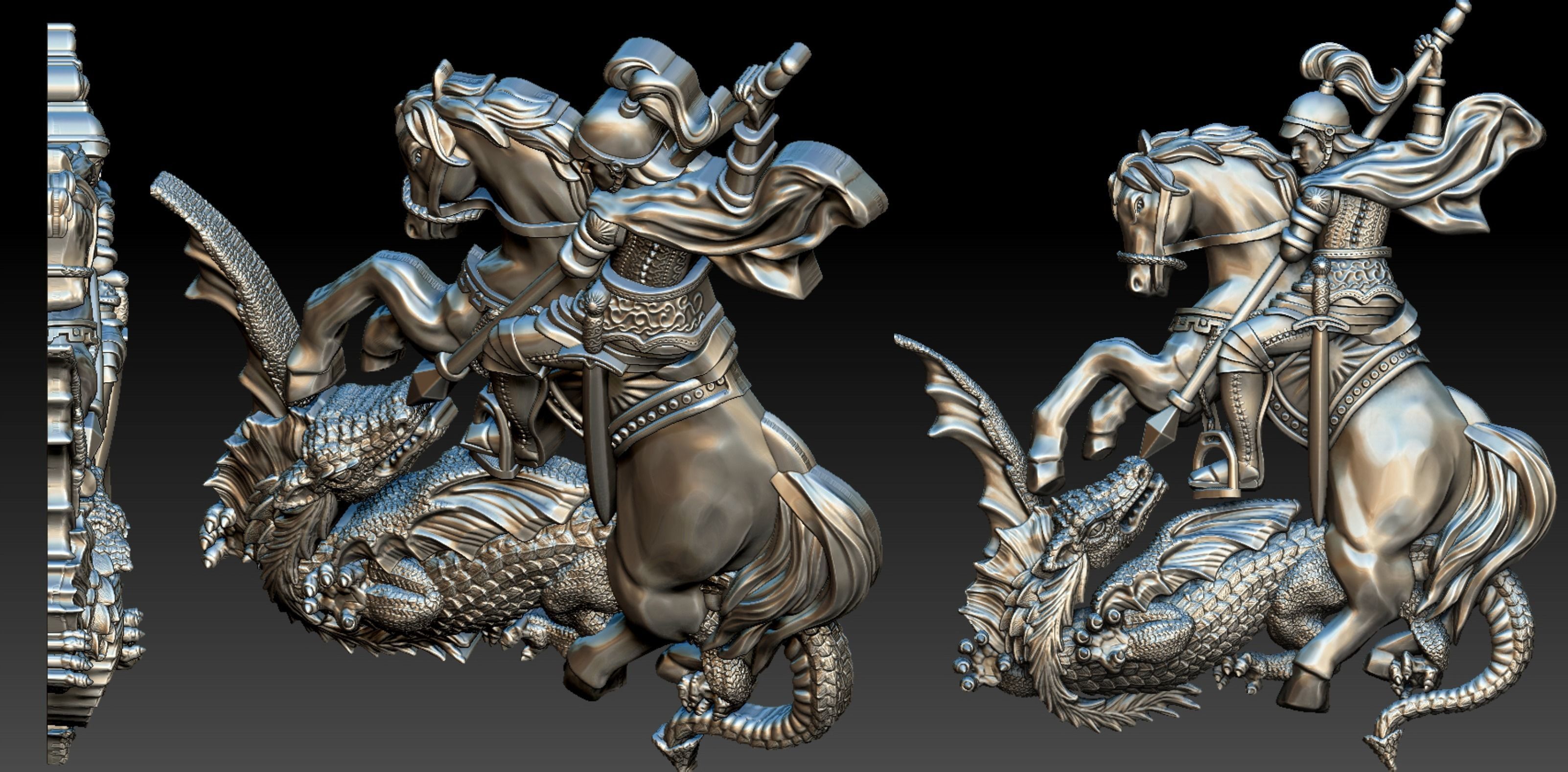 Saint George - Sao Jorge 3D print model_1