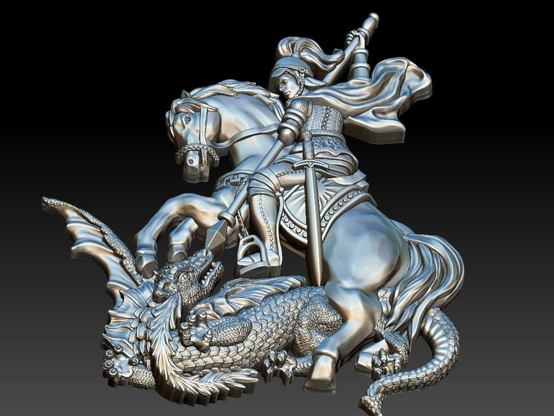 Saint George - Sao Jorge 3D print model_18