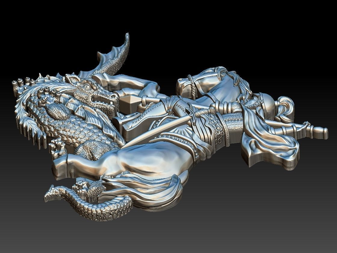 Saint George - Sao Jorge 3D print model_12