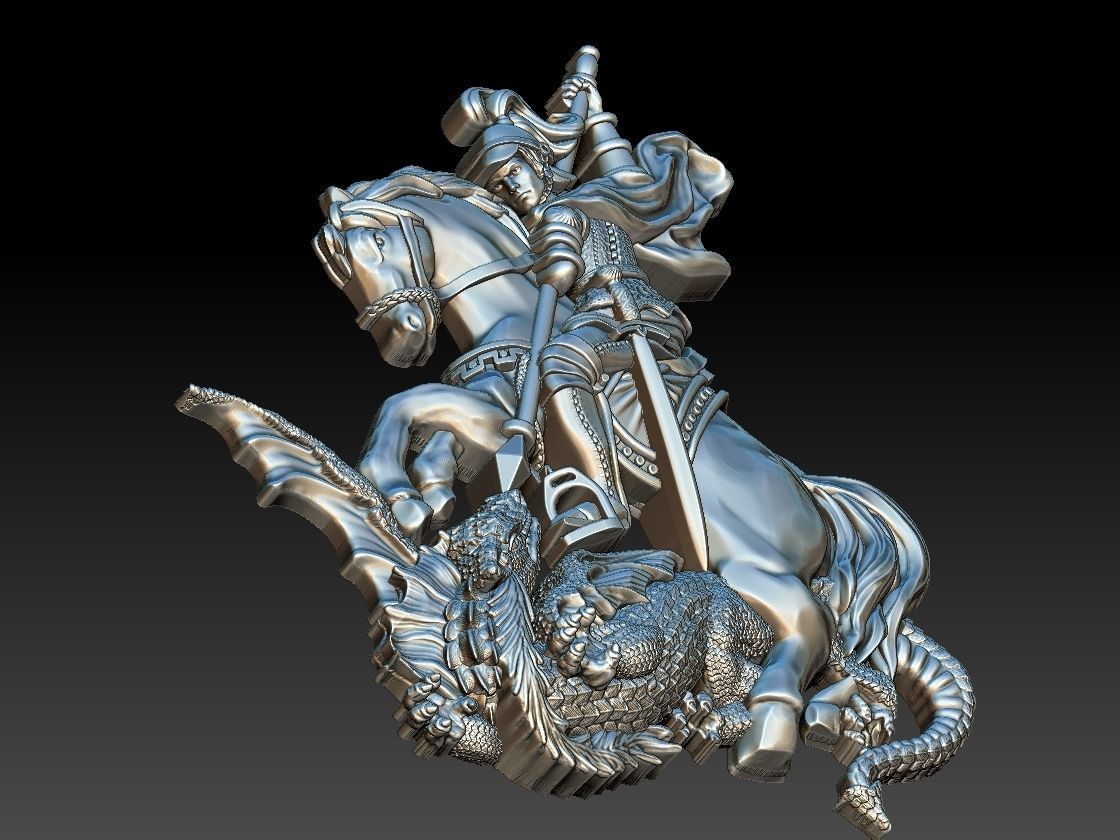 Saint George - Sao Jorge 3D print model_19